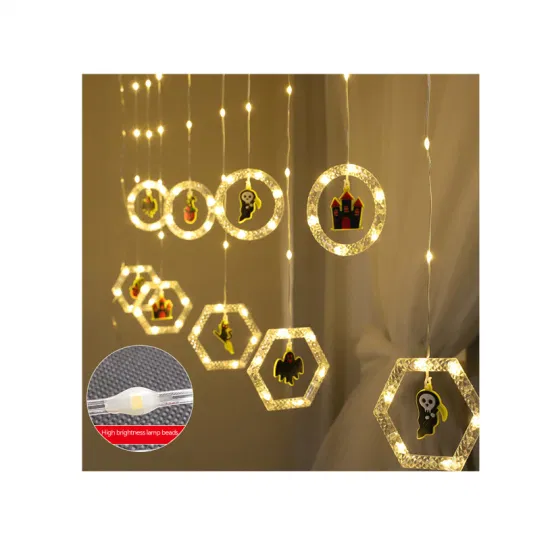 Créatif 3D Suspendu LED Décoration De Noël Lumière De Noël Ventouse Lumières Fenêtre Décorative Lumière De Vacances Lumière Solaire